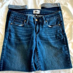 Paige jeans capri. Dark wash